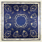 Foulard carré femme à imprimé floral – 90 × 90 cm