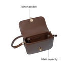 Sac bandoulière cuir PU  LAFESTIN – Structure rigide Fermeture Hasp