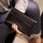 Portefeuille long femme en cuir de Vache – Fin, Multicartes & Élégant MYNELIA