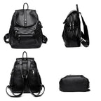 Sac à dos vintage Femme – Simili-Cuir PU Rivets Style Fashion