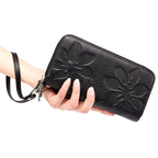 Portefeuille cuir – Double zip & Protection RFID
