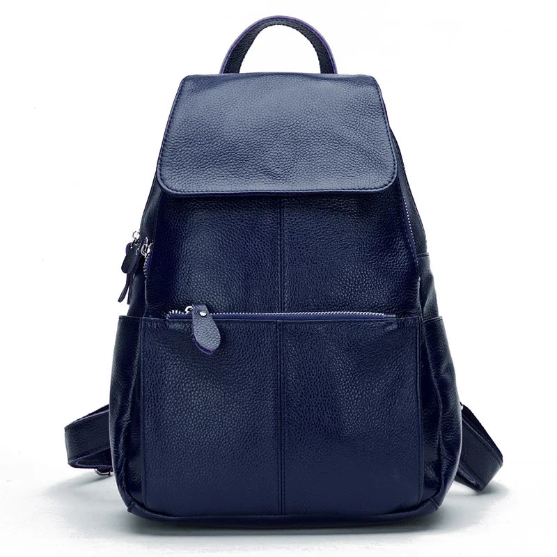 Sac à dos femme en cuir véritable – Anti-Vol, Grande Capacité MYNELIA
