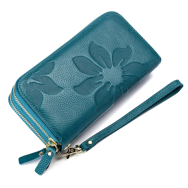 Portefeuille cuir – Double zip & Protection RFID