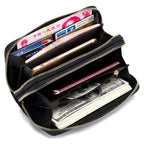 Portefeuille cuir – Double zip & Protection RFID