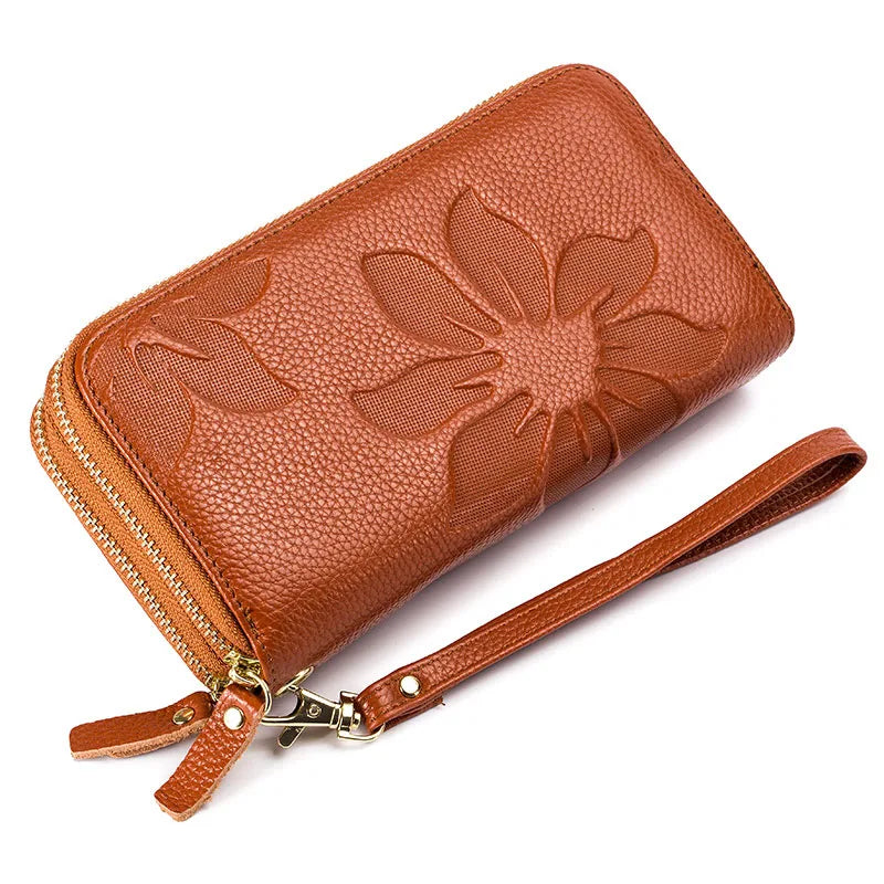 Portefeuille cuir – Double zip & Protection RFID