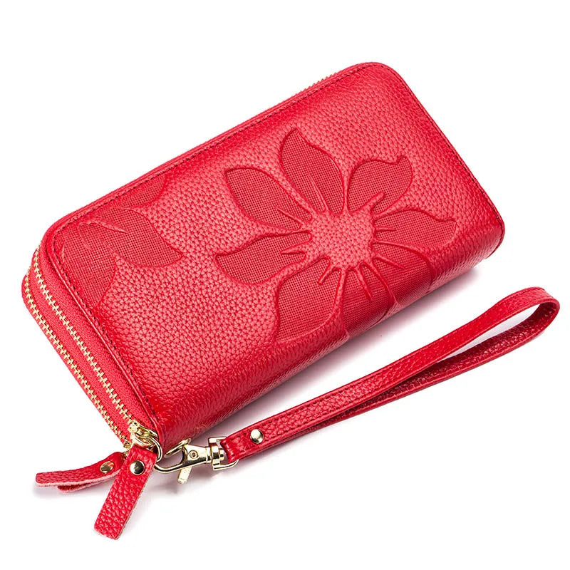 Portefeuille cuir – Double zip & Protection RFID
