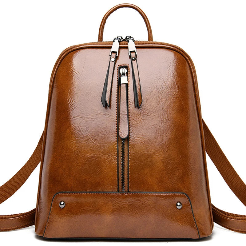 Sac à dos Cuir PU Femme – Grand Format Mode & Voyage MYNELIA