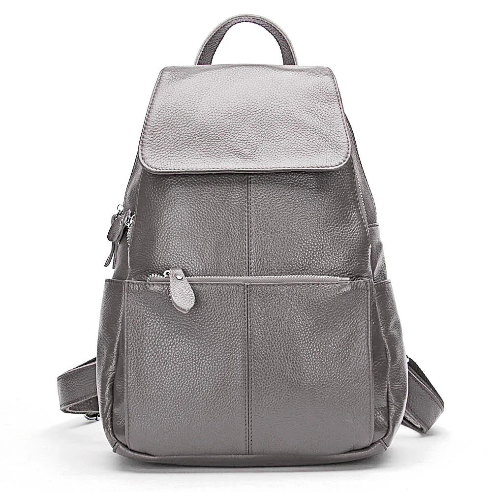 Sac à dos femme en cuir véritable – Anti-Vol, Grande Capacité MYNELIA