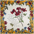 Foulard carré femme à imprimé floral – 90 × 90 cm