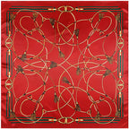 Foulard carré femme à imprimé floral – 90 × 90 cm