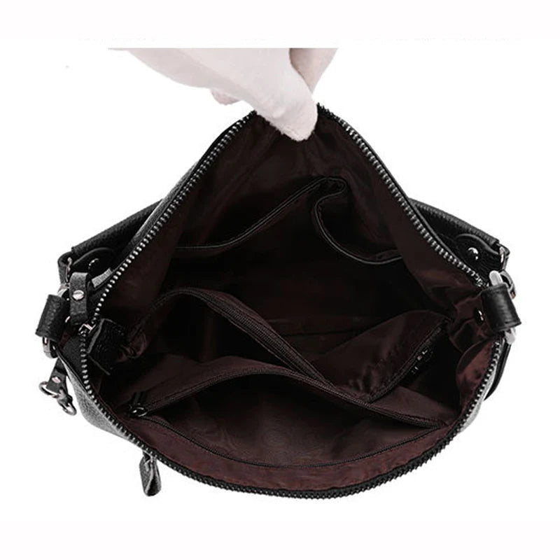 Hobo Schultertasche echtes Leder – Verstellbarer Schultergurt