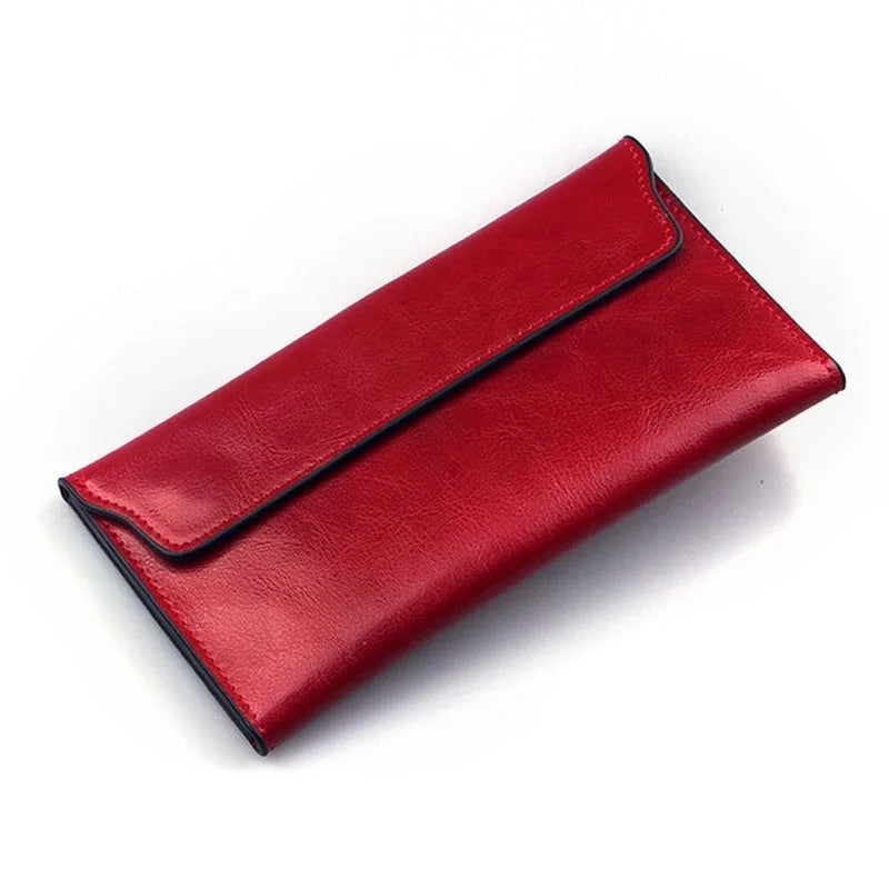 Portefeuille long femme en cuir de Vache – Fin, Multicartes & Élégant MYNELIA