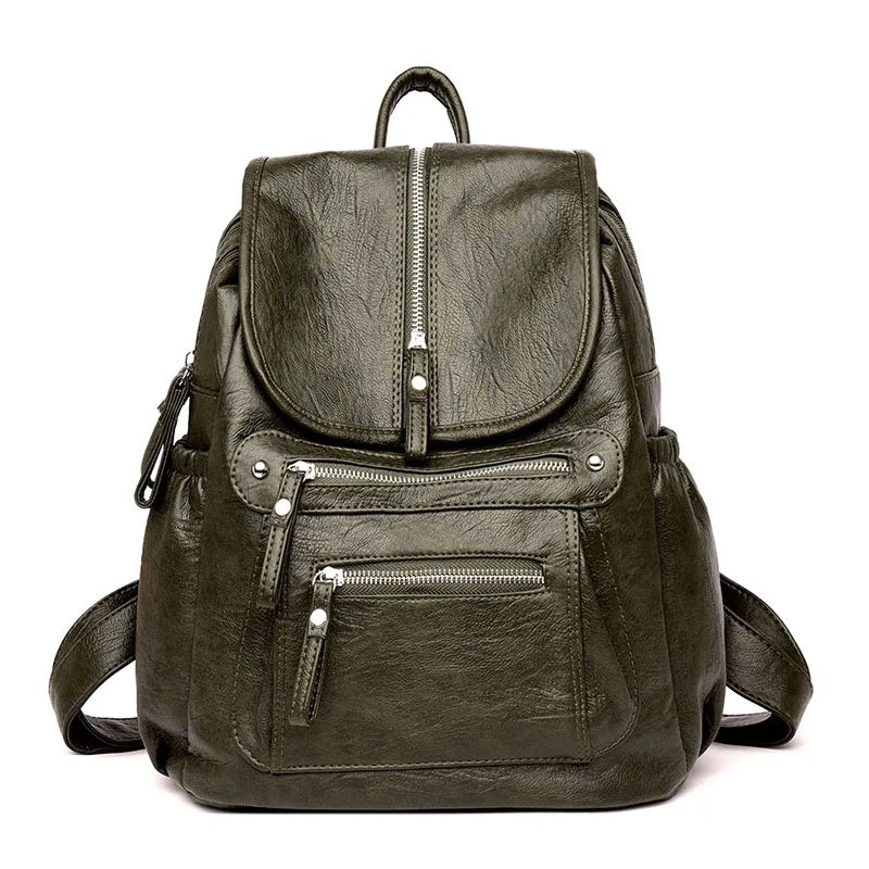 Sac à dos vintage Femme – Simili-Cuir PU Rivets Style Fashion