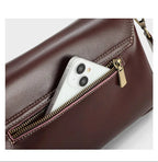 Sac Satchel en Cuir Véritable Souple Minimaliste