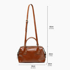 Sac bowling femme en cuir véritable – Style vintage