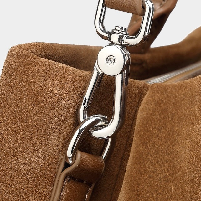 Oversized Wildleder Aktentasche Geräumige Handtasche Umhängetasche Damen Schlauchige Pendler-Premium-Handtasche im Luxus-Stil