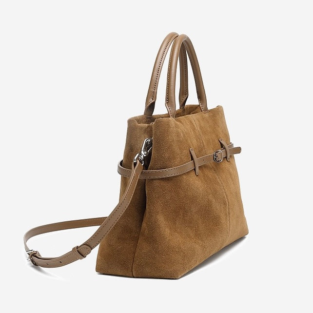 Oversized Wildleder Aktentasche Geräumige Handtasche Umhängetasche Damen Schlauchige Pendler-Premium-Handtasche im Luxus-Stil