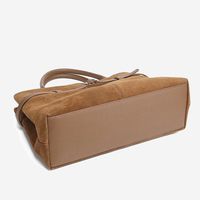 Oversized Wildleder Aktentasche Geräumige Handtasche Umhängetasche Damen Schlauchige Pendler-Premium-Handtasche im Luxus-Stil