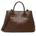 Sac à main tote en cuir véritable avec rivets -Grande Capacité, Style Vintage MYNELIA
