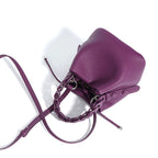 Sac bucket en cuir véritable souple – Doublure cuir
