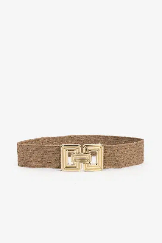 Ceinture en métal élégante couleur Unie-Style Chic,Toutes Occasions MYNELIA