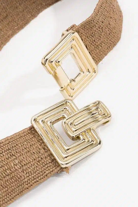 Ceinture en métal élégante couleur Unie-Style Chic,Toutes Occasions MYNELIA