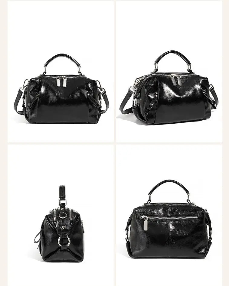 Sac à mainTote Épaule & Croisé en cuir PU – Surpiqûres décoratives