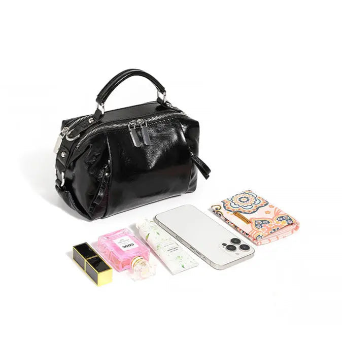Sac à mainTote Épaule & Croisé en cuir PU – Surpiqûres décoratives
