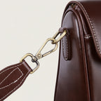 Sac Satchel en Cuir Véritable Souple Minimaliste