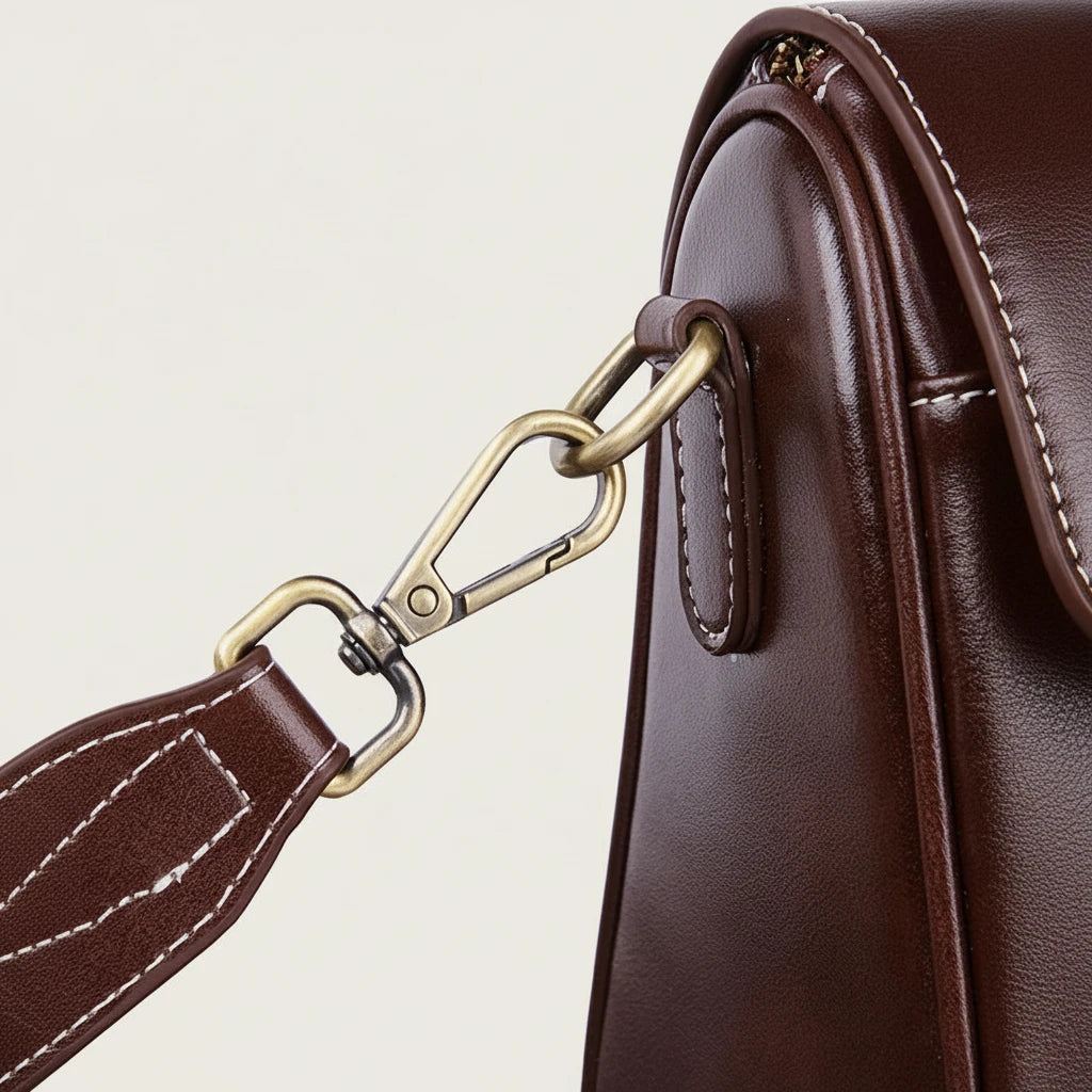 Sac Satchel en Cuir Véritable Souple Minimaliste