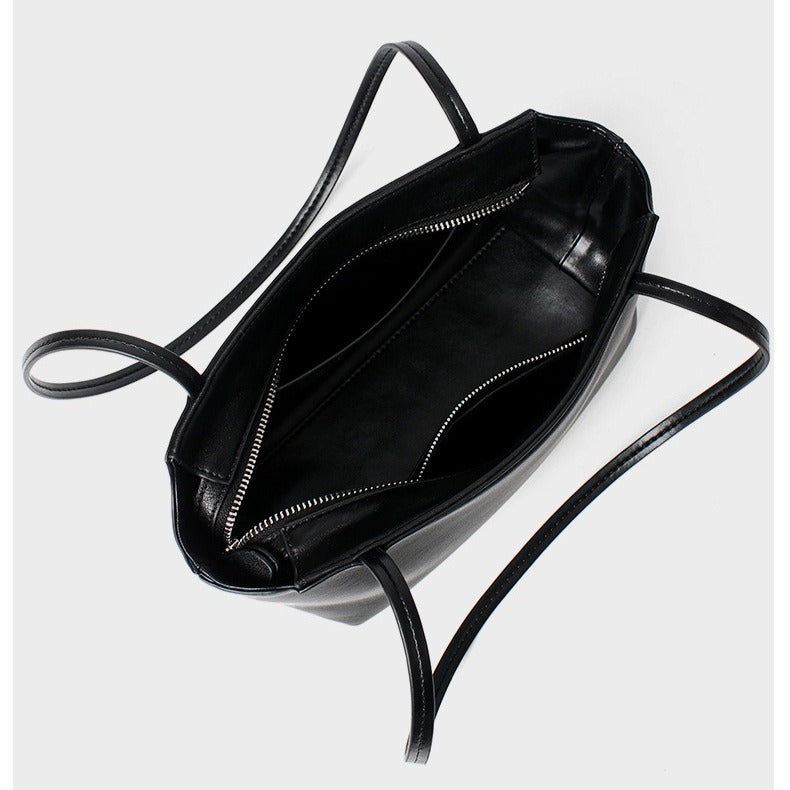 Sac Tote en Cuir grain d’agneau Minimaliste Style Coréen
