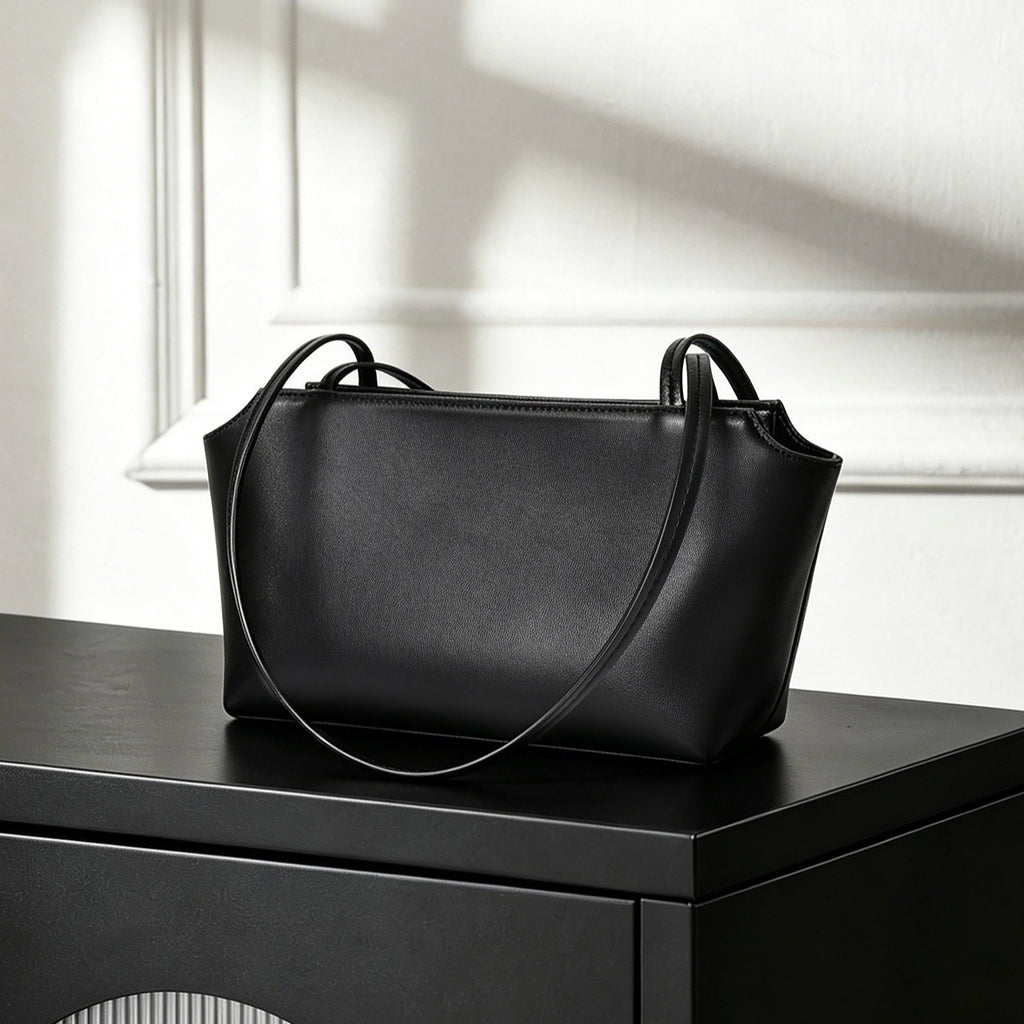 Sac Tote en Cuir grain d’agneau Minimaliste Style Coréen