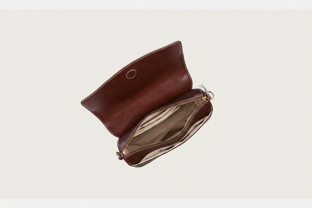 Sac Satchel en Cuir Véritable Souple Minimaliste