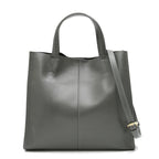 Minimalist Vintage Genuine Leather Tote Women Luxury Classic Top-handle Bag Large Capacity Cross body Shoulder Handbags Business MYNELIA