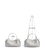 Handtasche aus echtem Leder, neues Nischen-Design 2025, modische Kissen-Tasche aus Rindsleder, einfache Umhängetasche für Damen