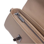 Sac à main en cuir grain Litchi Femme – Boucle Métal
