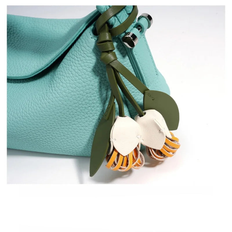 Sac à main Hobo en Cuir Véritable -Bandoulière & Épaule MYNELIA