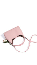 Sac bucket en cuir véritable grain supérieur – Style casual chic