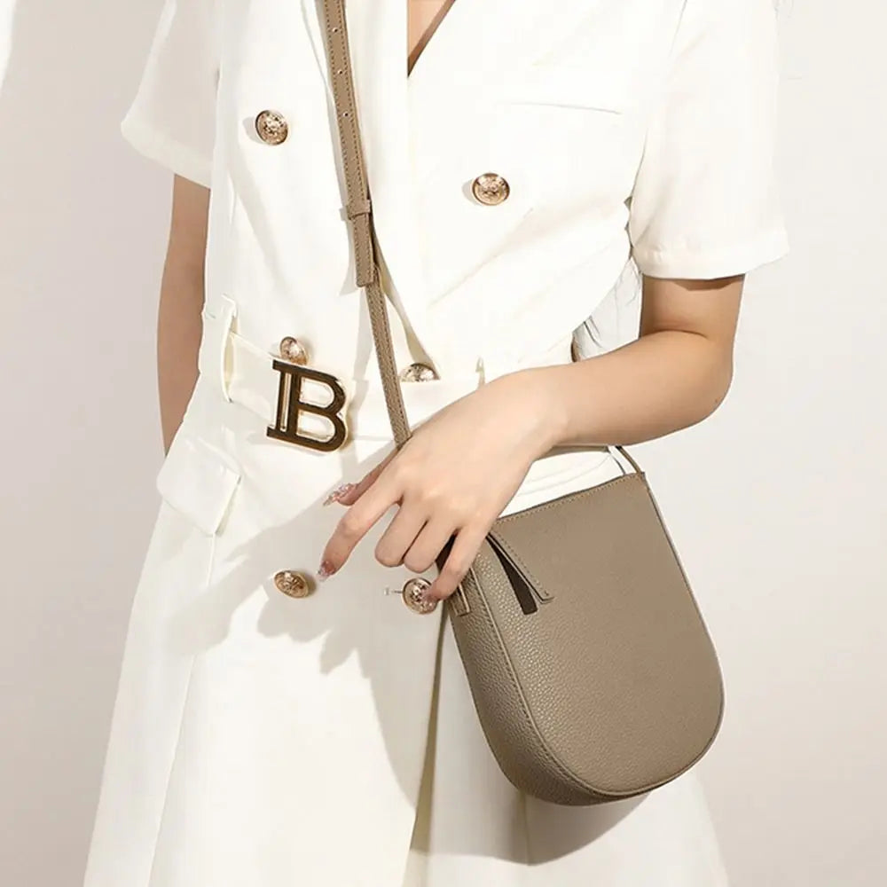 Sac  à bandoulièremotif Litchi – Bandoulière & Épaule