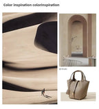 Sac Seau en Cuir Togo – Panier Souple Femme, 22 cm MYNELIA