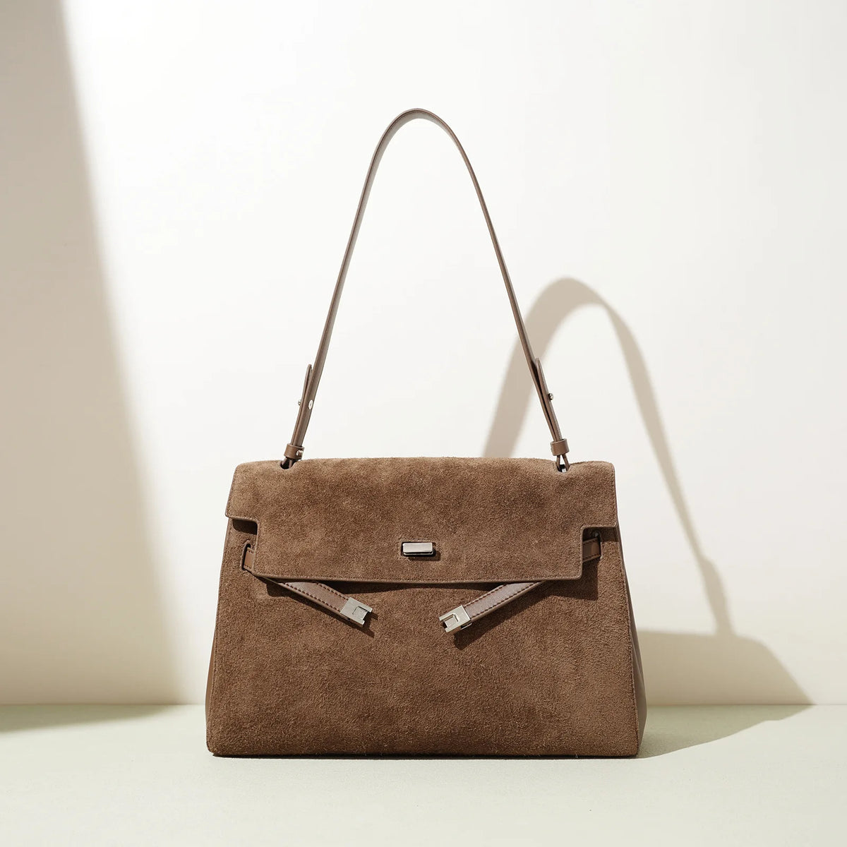 Sac Tote en Cuir Véritable Vintage Minimaliste