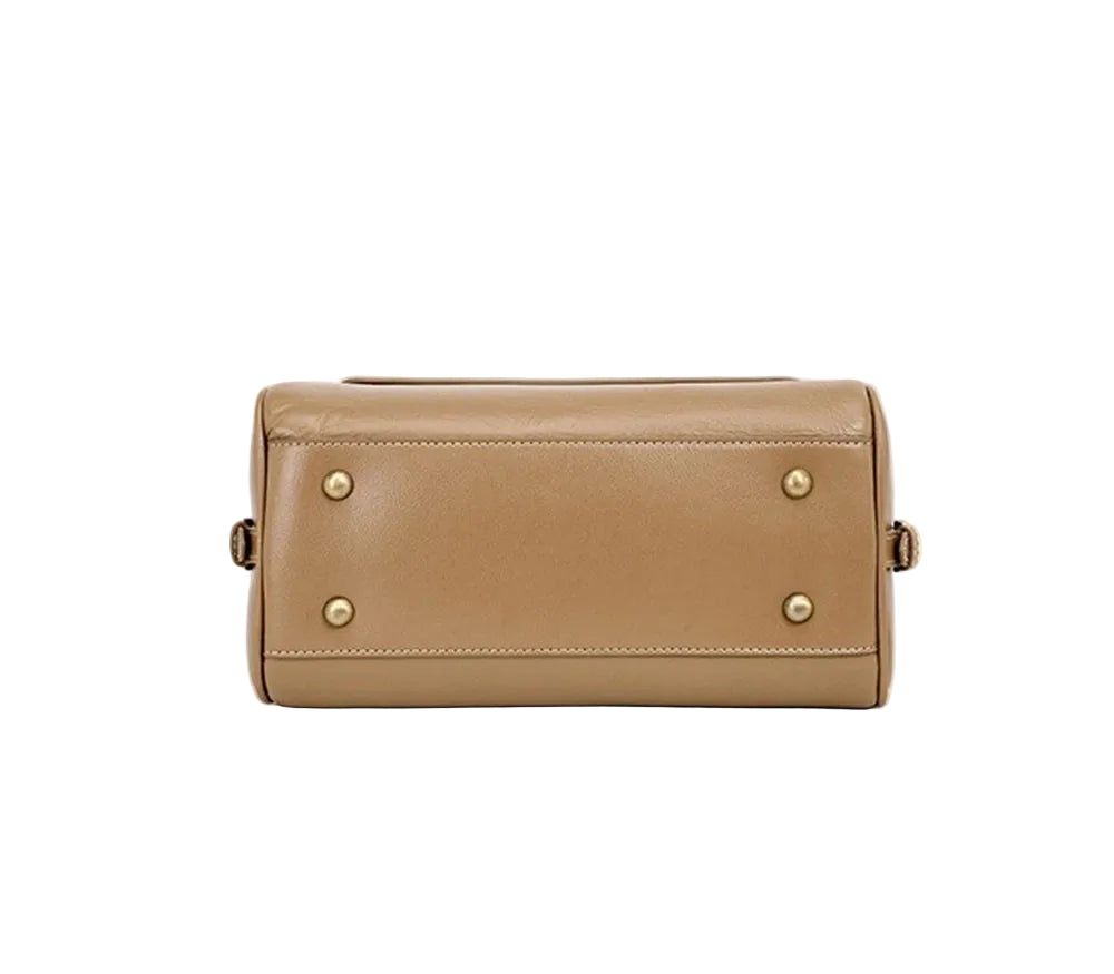 Zency Damen Handtasche aus echtem Leder Rindsleder Umhängetasche Große Boston Crossbody Satchel Für Mode Bolsa Zwei Riemen