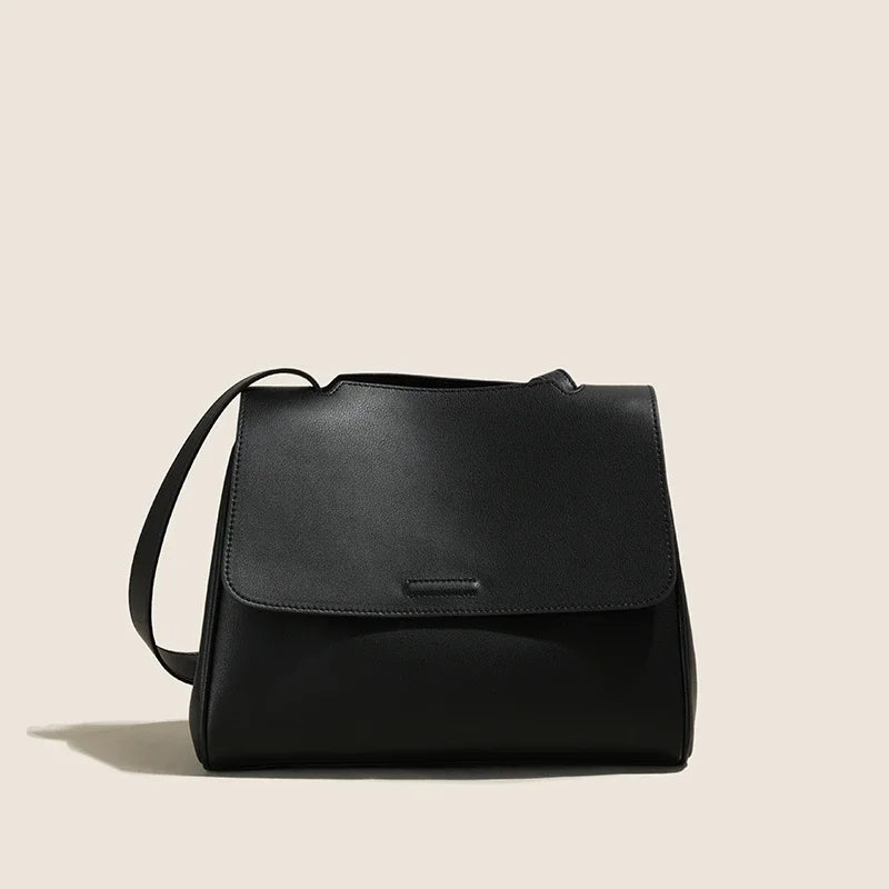 Sac Tote Cuir veritable Souple Rétro Luxe – Poche Flap