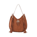 Sac bandoulière  femme – Daim Tissé à franges