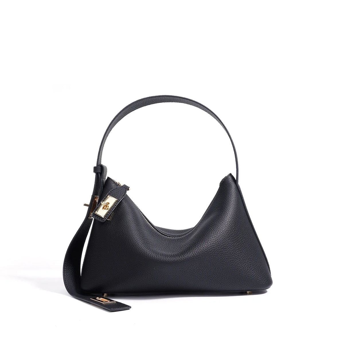 Sac Épaule en Cuir véritable Pleine Fleur  Grain Léger
