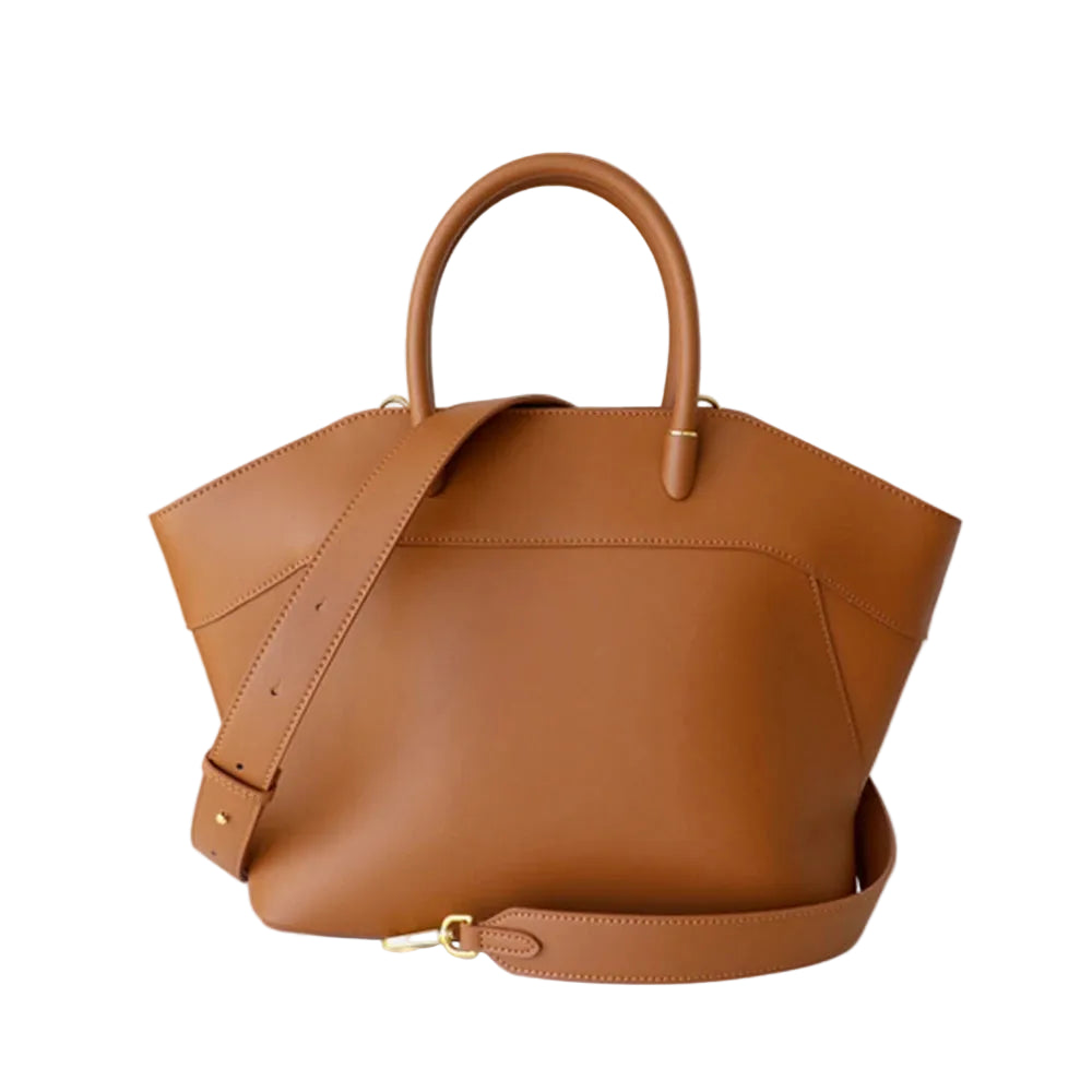 Sac en cuir véritable grande capacité – Tote Bag avec bandoulière MYNELIA