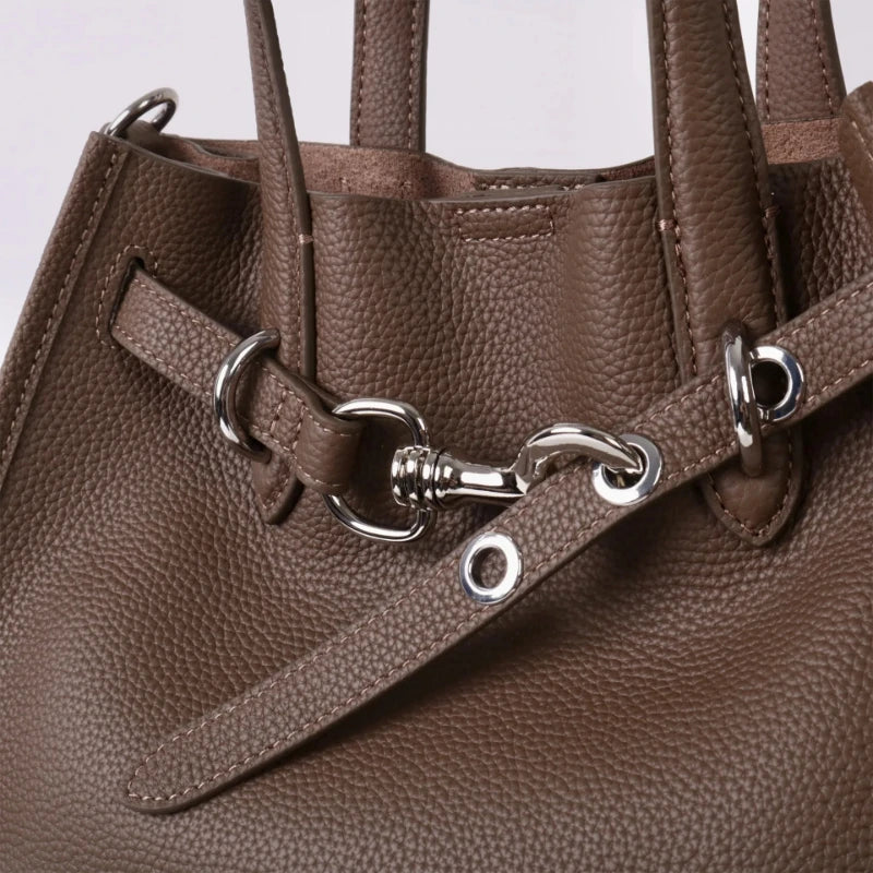Sac Cabas Tote Cuir Vache Véritable Femme – Appliqués Sequins Casual Commuter 2 Tailles 6 Coloris