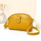 Petit sac épaule en cuir de vachette à poches intérieures