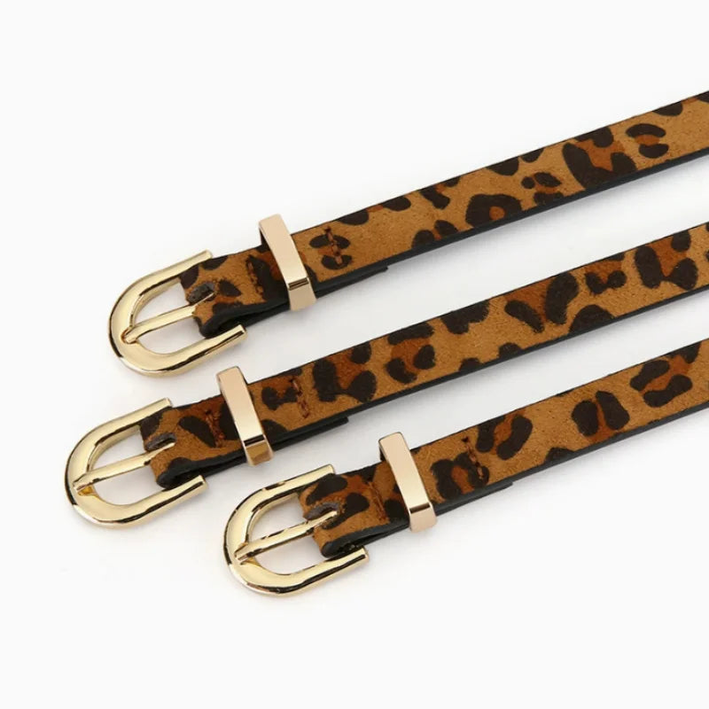 Ceinture cuir PU Imprimé Léopard – Quotidien & Soirée
