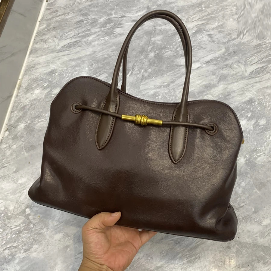 Sac Tote  en cuir PU– Style Vintage Luxe